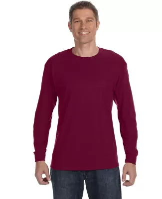 5400 Gildan Adult Heavy Cotton Long-Sleeve T-Shirt in Maroon