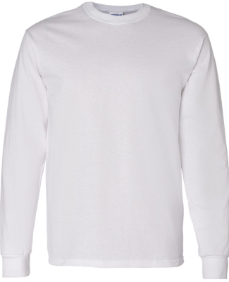 5400 Gildan Adult Heavy Cotton Long-Sleeve T-Shirt WHITE