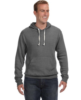 J8871 J-America Adult Tri-Blend Hooded Fleece in Smoke triblend