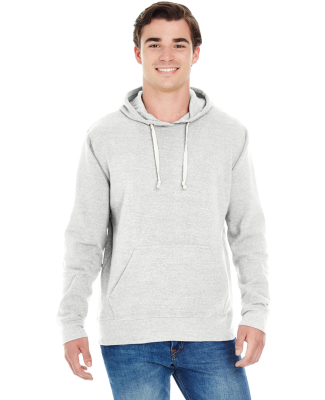 J8871 J-America Adult Tri-Blend Hooded Fleece in Antique wht trbl