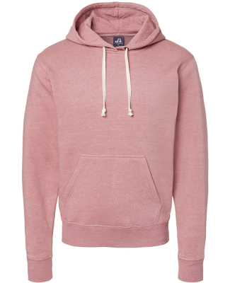 J8871 J-America Adult Tri-Blend Hooded Fleece in Dusty rose tribl