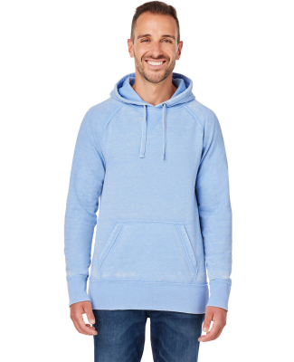 J8915 J-America Adult Vintage Zen Hooded Pullover  in Chambray