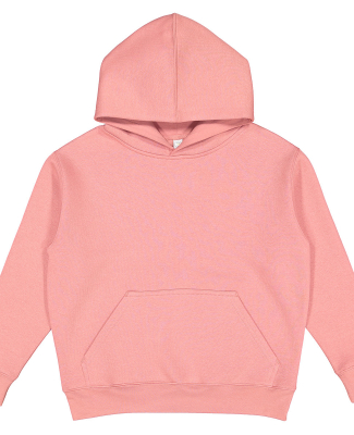 L2296 LA T Youth Fleece Hooded Pullover Sweatshirt in Mauvelous