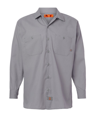 LL535 Dickies Men's Long-Sleeve Industrial Poplin Work Shirt Catalog