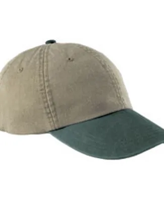 Adams LP101 Twill Optimum Dad Hat in Khaki/ forest