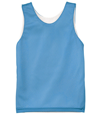 N2206 A4 Youth Reversible Mesh Tank in Lt blue/ white