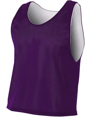 N2274 A4 Lacrosse Reversible Practice Jersey in Purple/ white