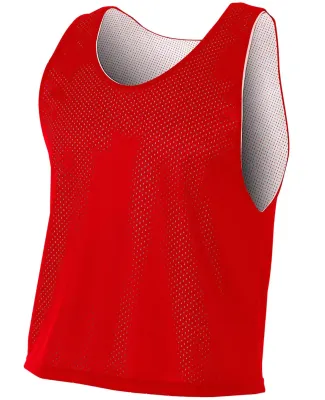 N2274 A4 Lacrosse Reversible Practice Jersey in Scarlet/ white