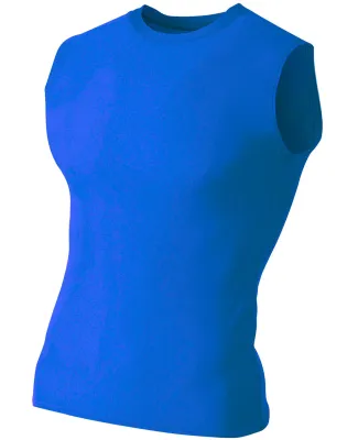N2306 A4 Compression Muscle Tee in Royal