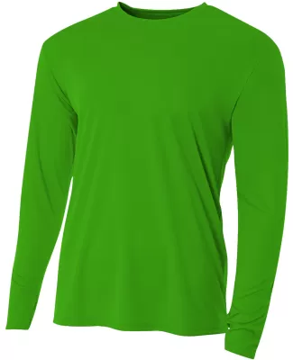 N3165 A4 Adult Cooling Performance Long Sleeve Cre in Kelly
