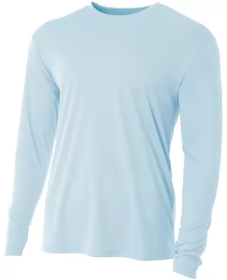 N3165 A4 Adult Cooling Performance Long Sleeve Cre in Pastel blue