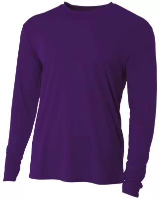 N3165 A4 Adult Cooling Performance Long Sleeve Cre in Purple