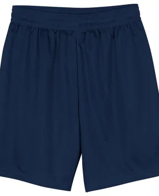 N5184 A4 7 Inch Adult Lined Micromesh Shorts in Navy