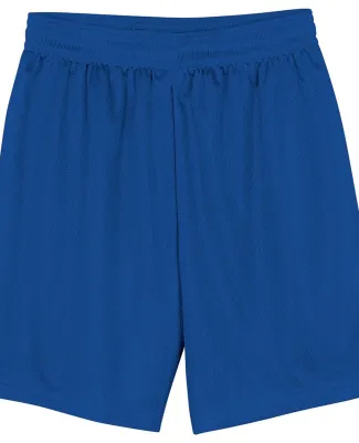 N5184 A4 7 Inch Adult Lined Micromesh Shorts in Royal