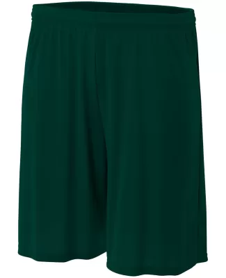 N5244 A4 Adult 7 inch Performance Short No Pockets in Forest green