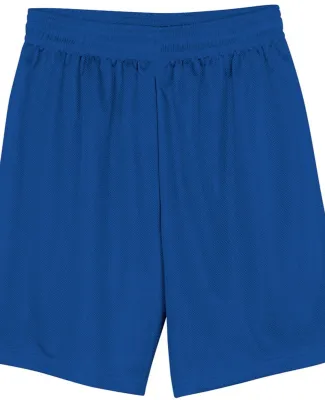 N5255 A4 9 Inch Adult Lined Micromesh Shorts in Royal