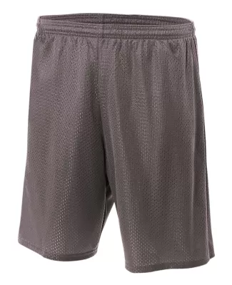 N5293 A4 Adult Lined Tricot Mesh Shorts in Graphite