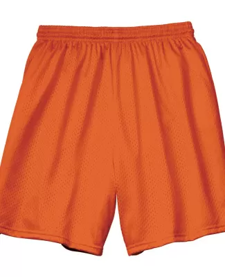 N5293 A4 Adult Lined Tricot Mesh Shorts in Athletic orange