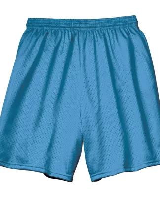N5293 A4 Adult Lined Tricot Mesh Shorts in Light blue
