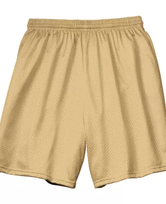 N5293 A4 Adult Lined Tricot Mesh Shorts in Vegas gold