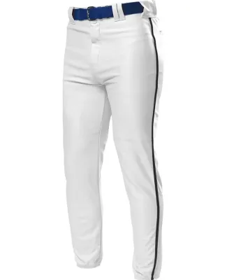 N6178 A4 Adult Pro Style Elastic Bottom Baseball P WHITE/ BLACK