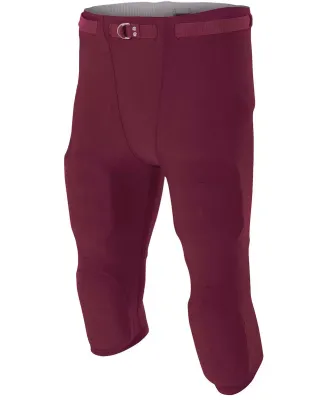 N6181 A4 Men's Flyless Football Pant MAROON