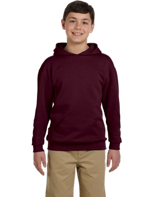 996Y JERZEES® NuBlend™ Youth Hooded Pullover Sw in Maroon