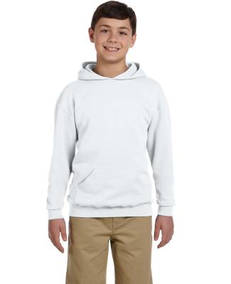 996Y JERZEES® NuBlend™ Youth Hooded Pullover Sw in Ash