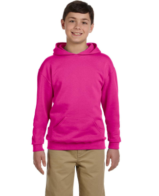 996Y JERZEES® NuBlend™ Youth Hooded Pullover Sw in Cyber pink