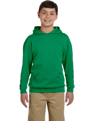 996Y JERZEES® NuBlend™ Youth Hooded Pullover Sw in Kelly