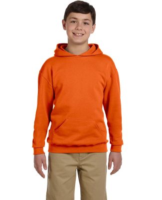 996Y JERZEES® NuBlend™ Youth Hooded Pullover Sw in Safety orange