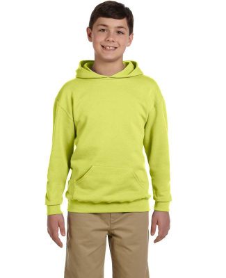 996Y JERZEES® NuBlend™ Youth Hooded Pullover Sw in Safety green