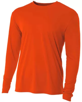 NB3165 A4 Youth Cooling Performance Long Sleeve Cr in Athletic orange