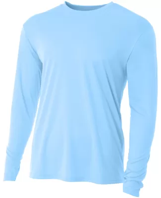 NB3165 A4 Youth Cooling Performance Long Sleeve Cr in Sky blue