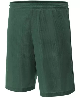 NB5184 A4 6 Inch Youth Lined Micromesh Shorts in Forest green