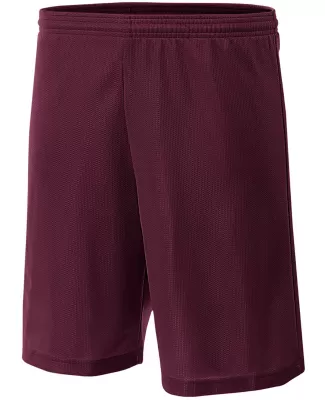 NB5184 A4 6 Inch Youth Lined Micromesh Shorts in Maroon