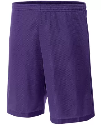 NB5184 A4 6 Inch Youth Lined Micromesh Shorts in Purple