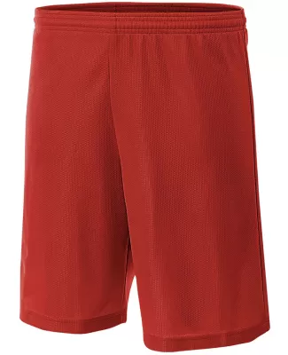 NB5184 A4 6 Inch Youth Lined Micromesh Shorts in Scarlet