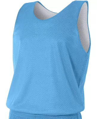 NF1270 A4 Adult Reversible Mesh Tank in Lt blue/ white