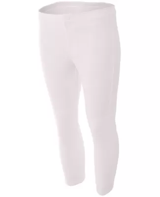 NG6166 A4 Girls Softball Pant WHITE