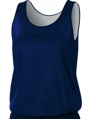NW1000 A4 Reversible Mesh Tank in Navy/ white