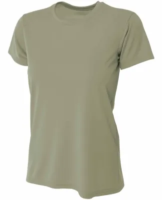 NW3201 A4 Women's Cooling Performance Crew in Olive