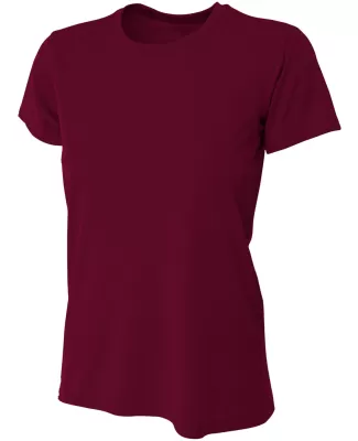 NW3201 A4 Women's Cooling Performance Crew in Maroon