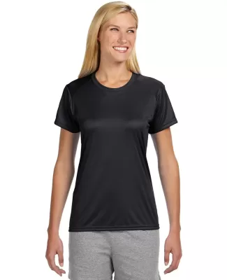 NW3201 A4 Women's Cooling Performance Crew in Black