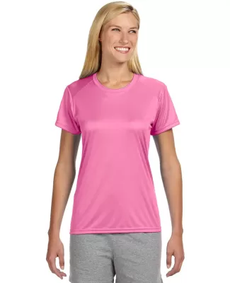 NW3201 A4 Women's Cooling Performance Crew in Pink
