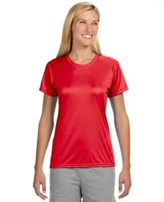 NW3201 A4 Women's Cooling Performance Crew in Scarlet