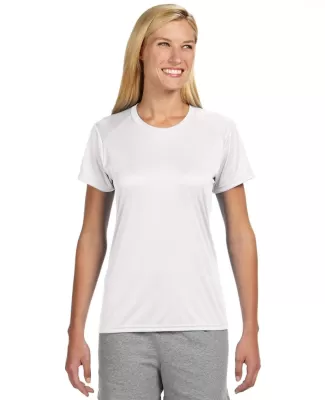 NW3201 A4 Women's Cooling Performance Crew in White
