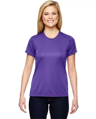 NW3201 A4 Women's Cooling Performance Crew in Purple