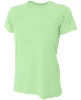 NW3201 A4 Women's Cooling Performance Crew in Light lime