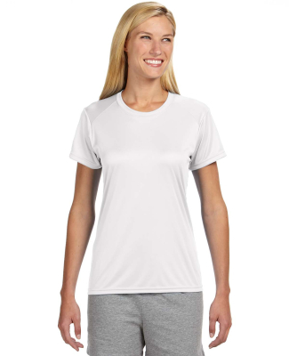 NW3201 A4 Women's Cooling Performance Crew WHITE